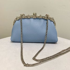 Handmade Genuine Pebble Leather Clutch/Shoulder Bag/Crossbody/ Evening bag